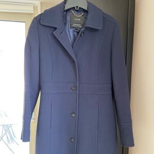 J. Crew Lady Day Coat w Thinsulate- Navy size 4